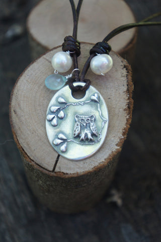 Wise Heart Owl Necklace