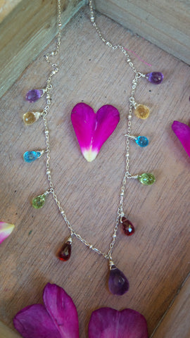 Rainbow Gem Necklace